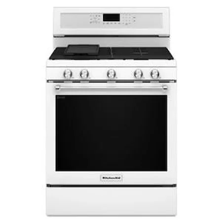 30-Inch 5-Burner Gas Convection Range with Even-Heat™ True Convection